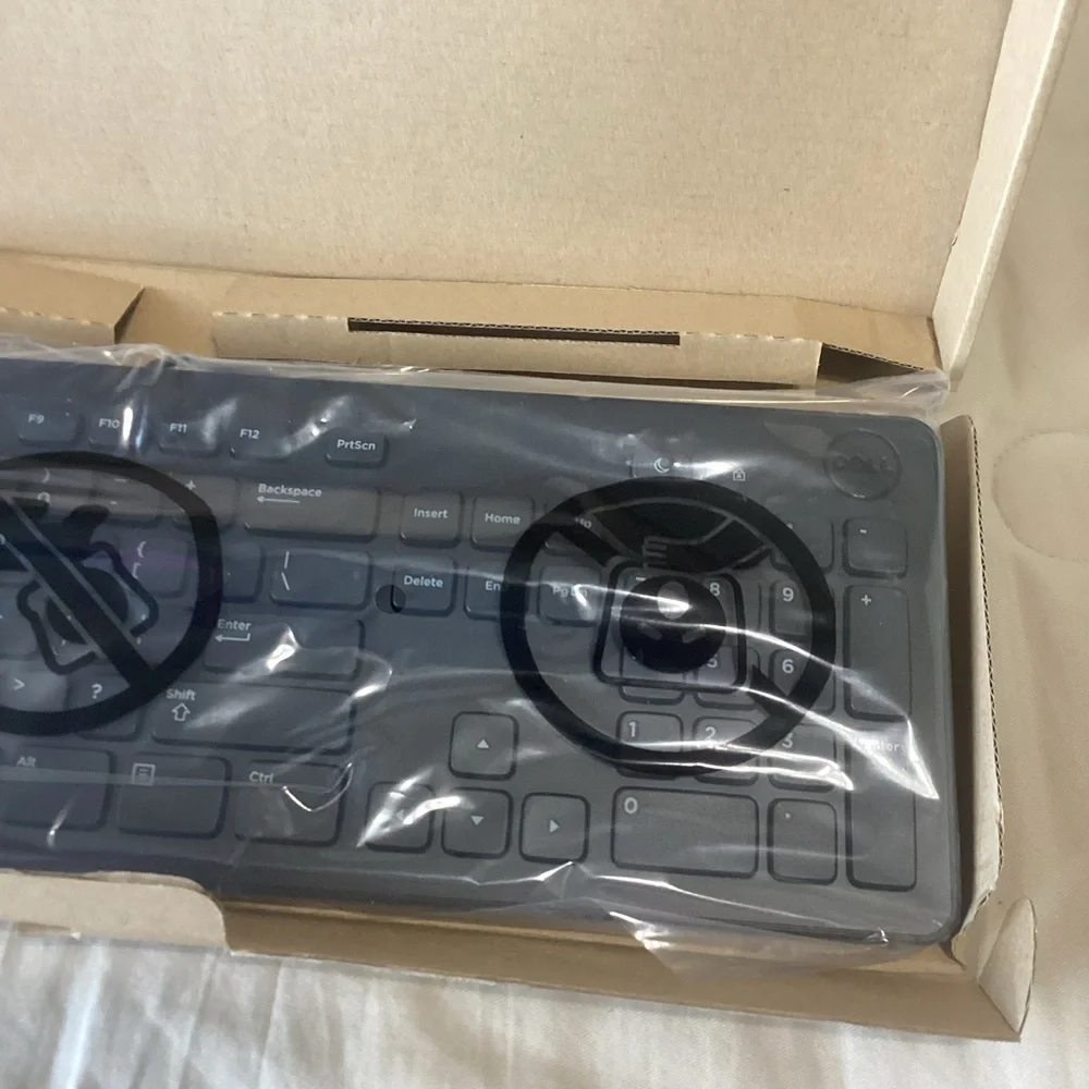 Dell black slim Wireless Keyboard new in box